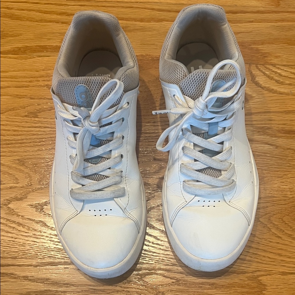 White On Running Tennis Shoe